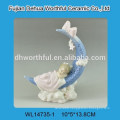 Ceramic home decoration in baby shape white porcelain decoration